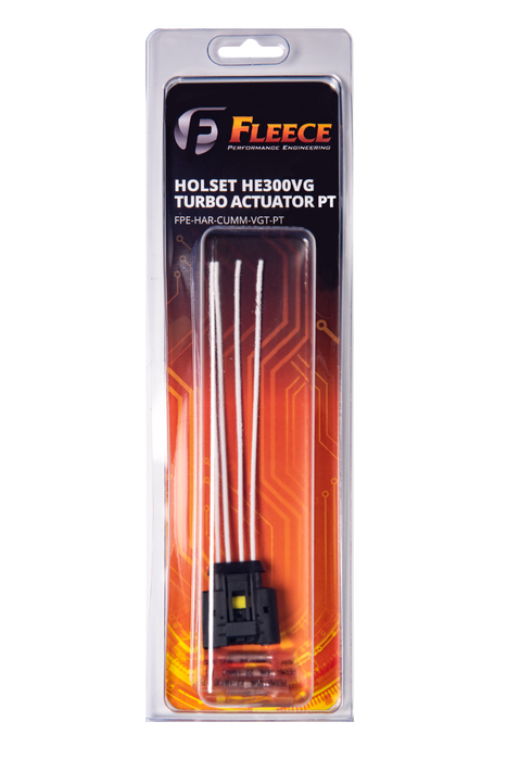 Fleece Performance FPE-HAR-CUMM-VGT-PT Holset HE300VE/VG Turbocharger Actuator Pigtail Fleece Performance - Truck Part Superstore