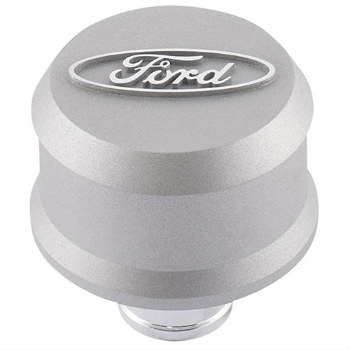 FORD 302-437 Valve Cover Breather w/ Slant Edge - Alm Gray