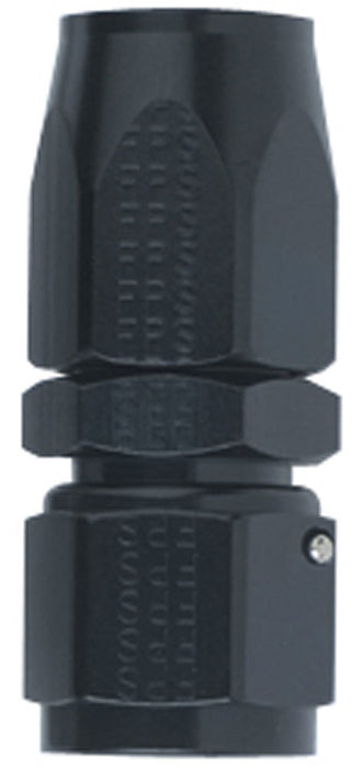 FRAGOLA 100106-BL Hose Fitting #6 Straight Black