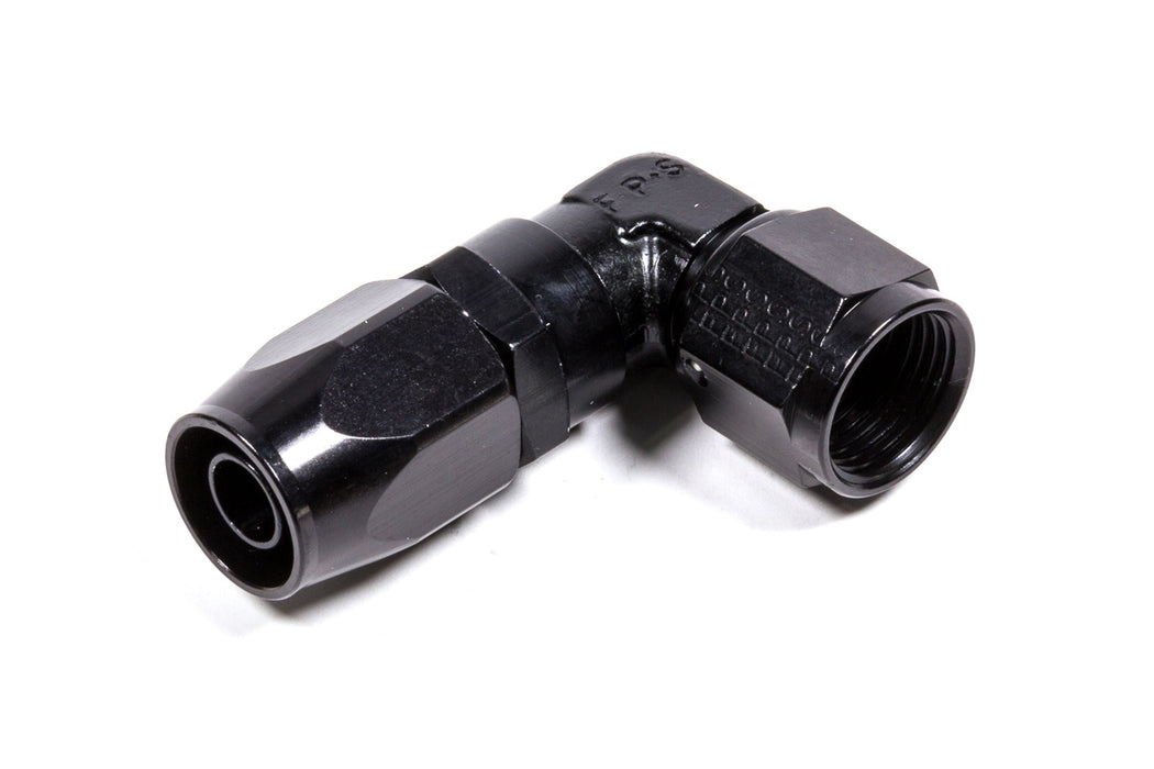 FRAGOLA 109108-BL #8 x 90 Low Profile Forged Hose End Black