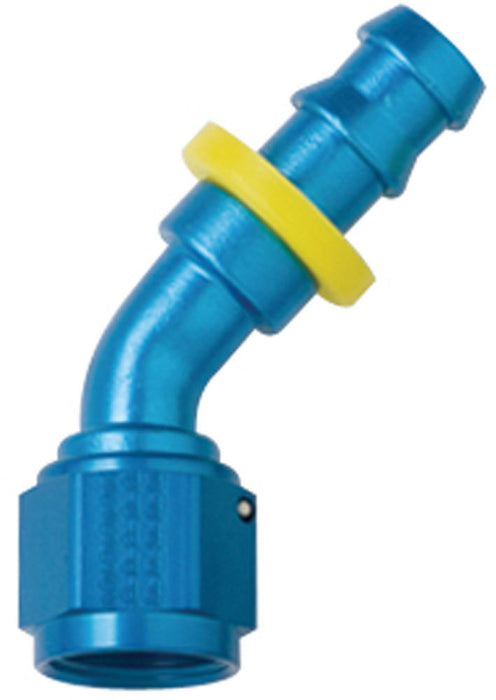 FRAGOLA 204508 Hose Fitting #8 45 Deg Push Lock