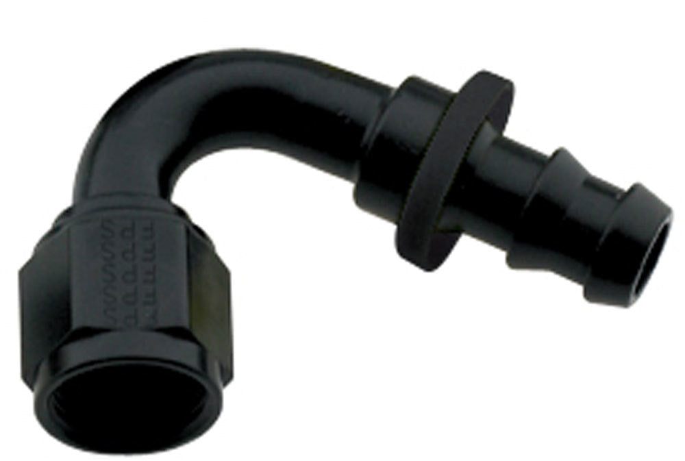 FRAGOLA 212012-BL Hose Fitting #12 120 Deg Push Lock Black