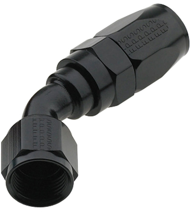 FRAGOLA 224508-BL Hose Fitting #8 45 Deg Pro-Flow Black