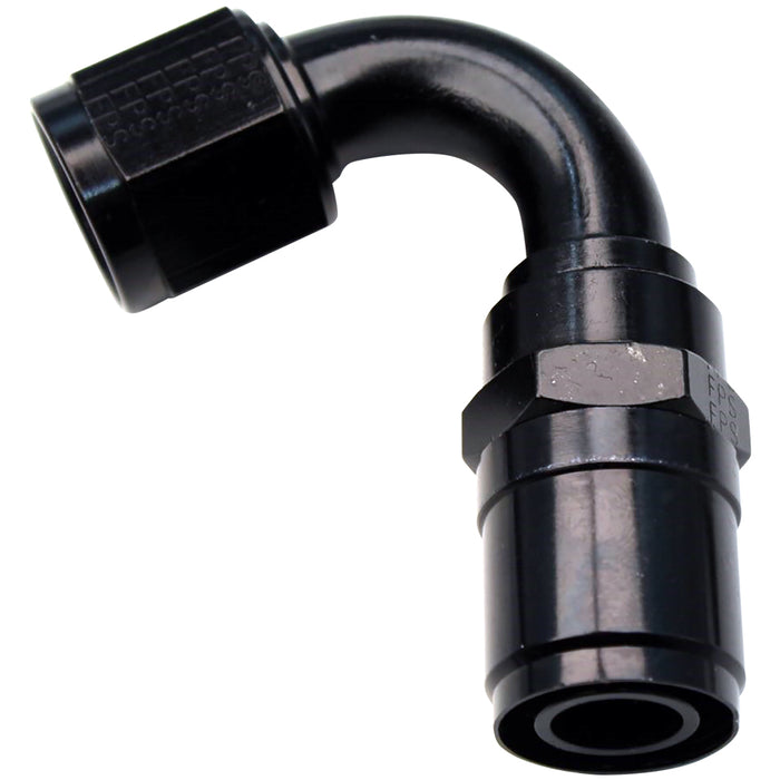 FRAGOLA 2612010 #10 Race-Rite Crimp-On Hose End 120-Degree