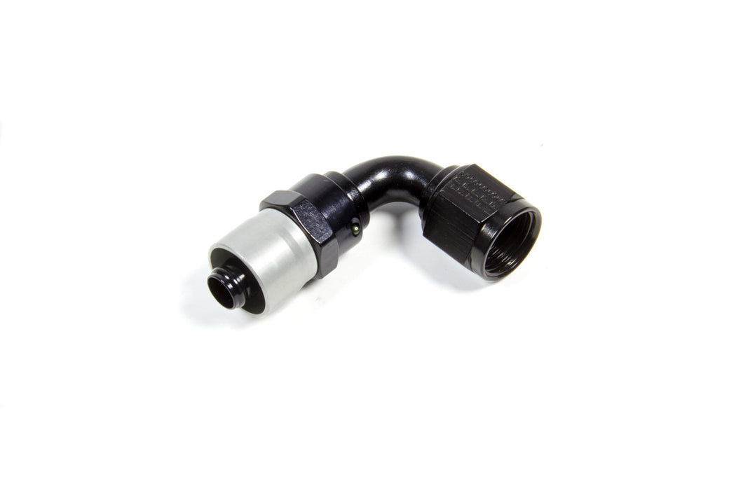 FRAGOLA 3109008 #8 90-Deg Crimp Hose Fitting