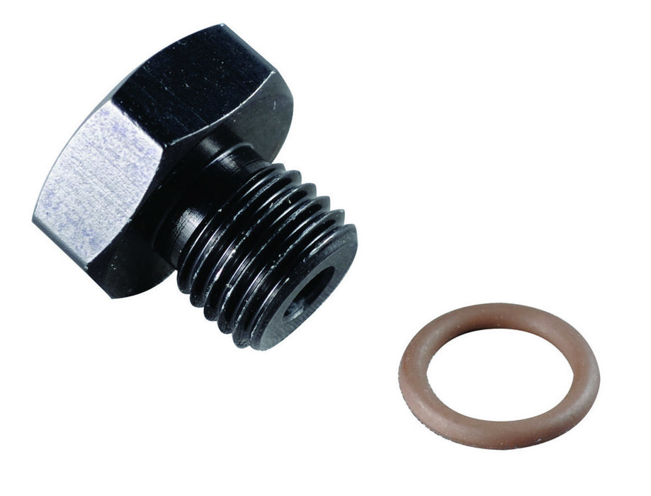 FRAGOLA 481408-BL #8 Port Plug 3/4-16 Black