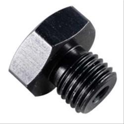 FRAGOLA 481428-BL #8 Port Plug 3/4-16 Black w/ 1/8 FPT Port