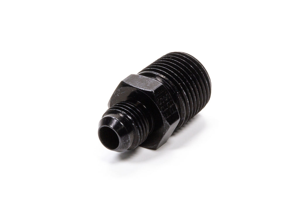 FRAGOLA 481668-BL Straight Adapter Fitting #6 x 1/2 MPT Black