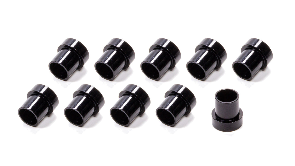 FRAGOLA 481904-BL-10 #4 Alum Tube  Sleeves (10pk) Black