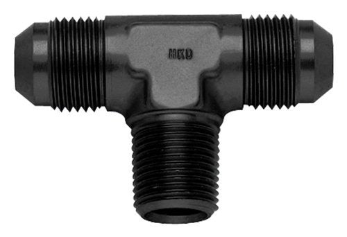 FRAGOLA 482610-BL 10an  to 1/2 MPT On-Run Tee  Fitting Black