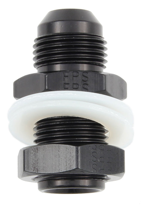 FRAGOLA 483110-BL #10 Fuel Cell Bulkhead Fitting Black