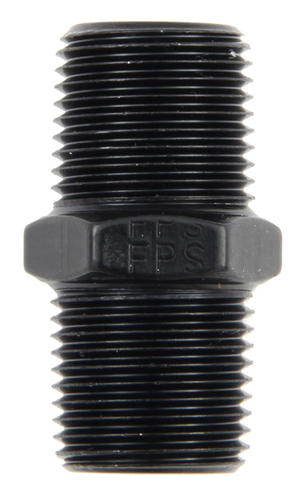 FRAGOLA 491102-BL 1/4 MPT Pipe Nipple Black