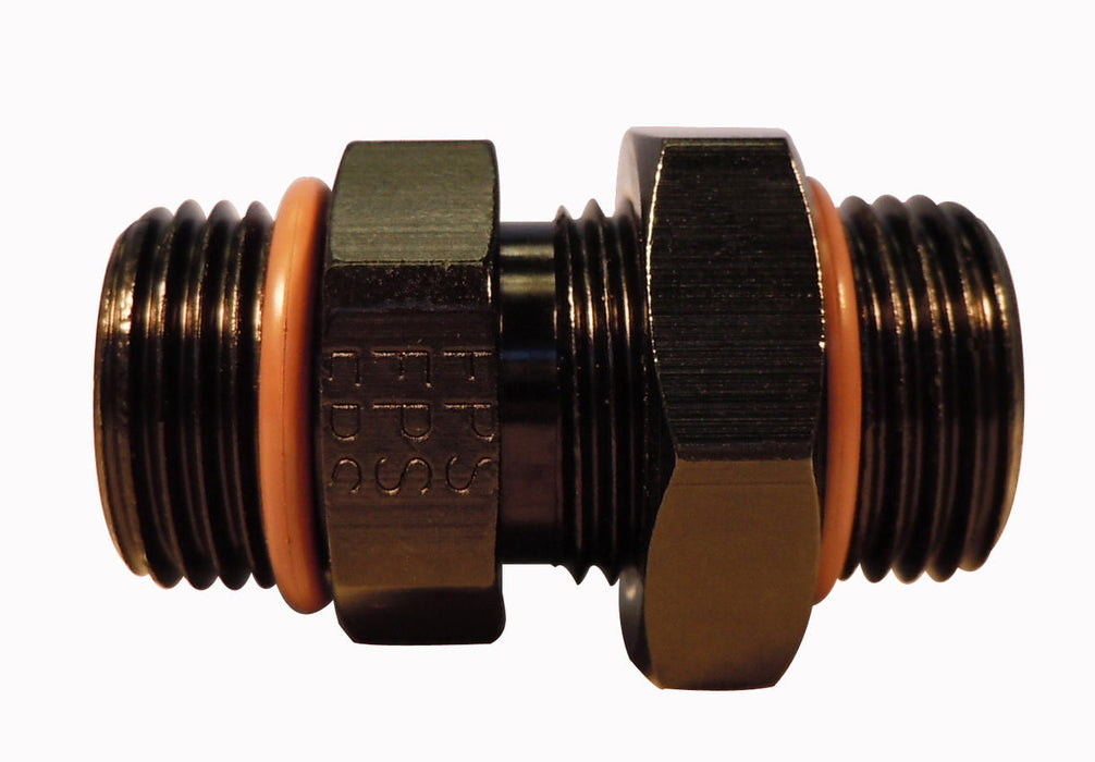FRAGOLA 494108-BL #8 ORB x #8 ORB Adapter Fitting  Black