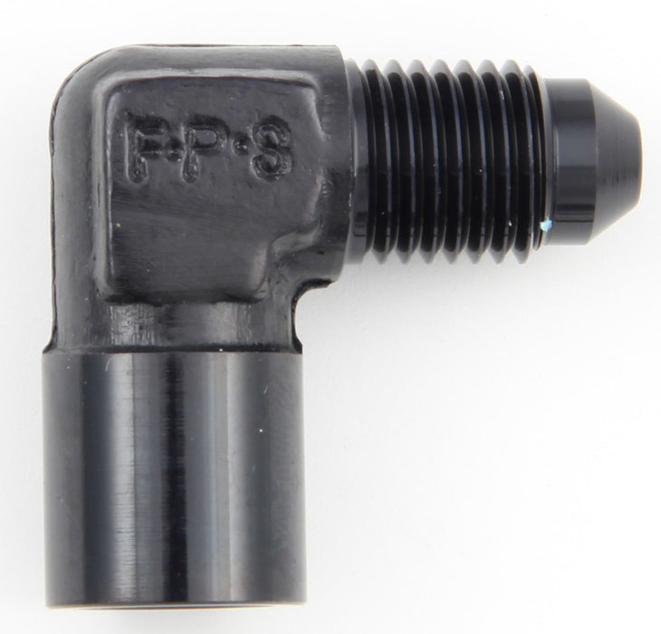 FRAGOLA 495023-BL #4 Male x 1/8 FPT 90 Deg Gauge Adapter Inline