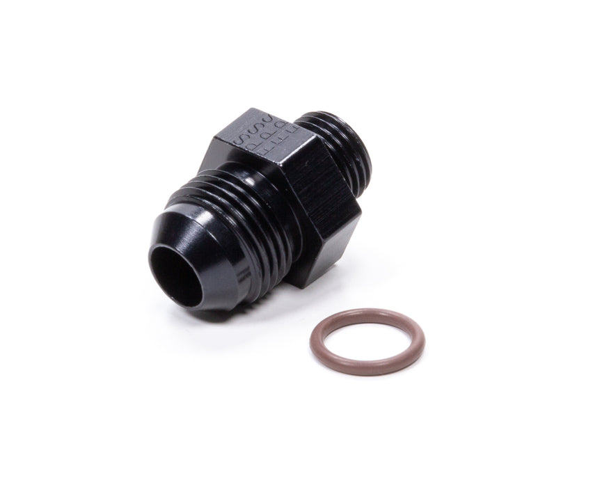 FRAGOLA 495102-BL #8 x 9/16-18 (#6) Radius O-Ring Fitting Black