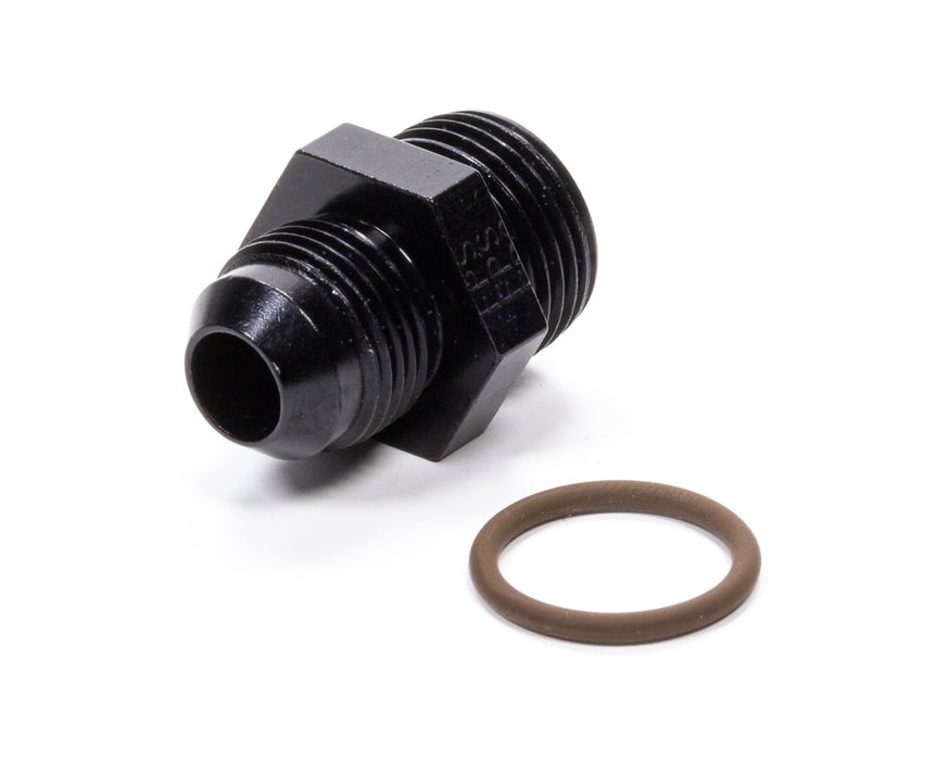 FRAGOLA 495104-BL #8 x 7/8-14 (#10) Radius O-Ring Fitting Black