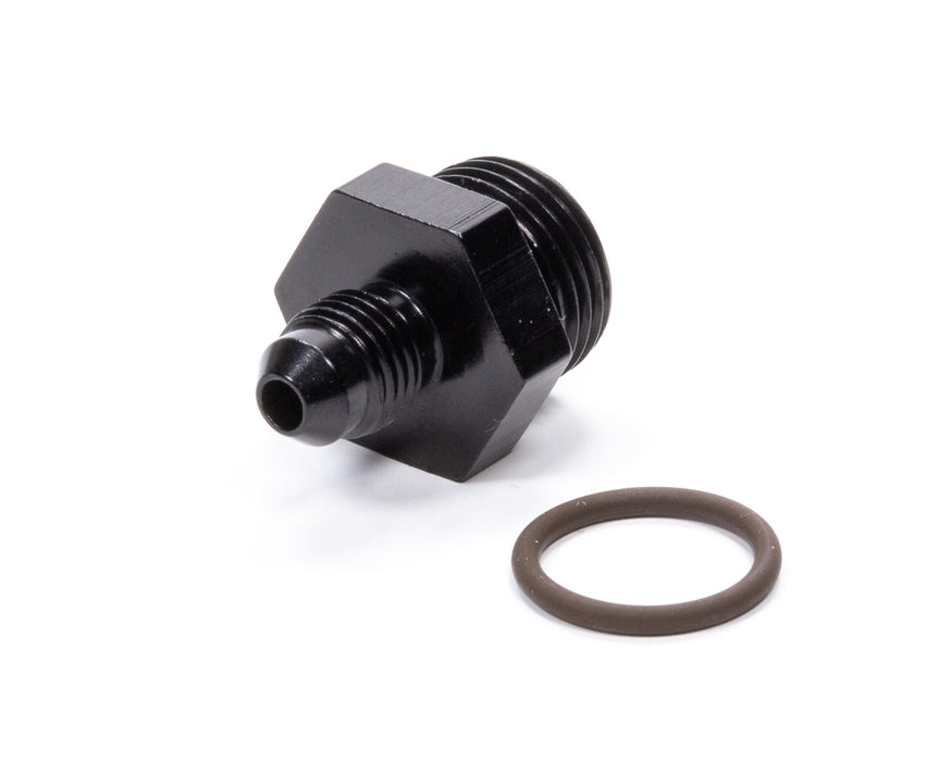 FRAGOLA 495111-BL #4 x 3/4-16 (#8) Radius O-Ring Fitting Black