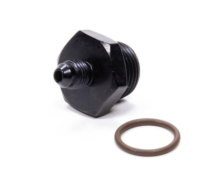 FRAGOLA 495112-BL #4 x 7/8-14 (#10) Radius O-Ring Fitting Black