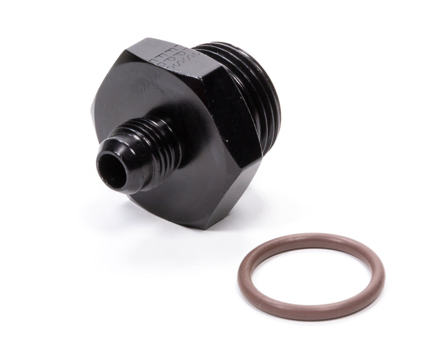 FRAGOLA 495114-BL #6 x 1-1/16-12 (#12) Radius O-Ring Fitting Bk