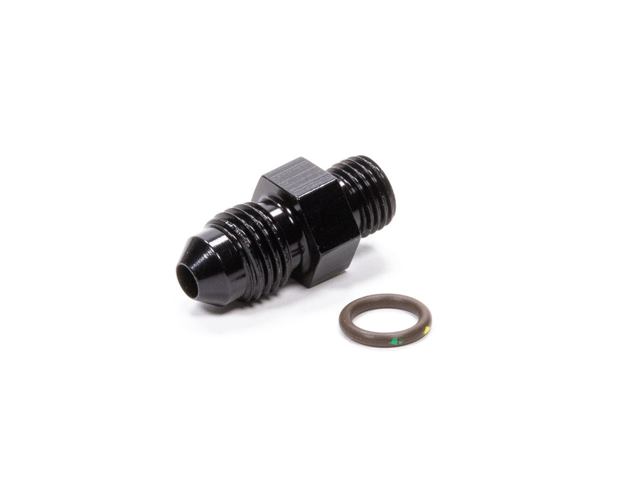 FRAGOLA 495124-BL #4 x 3/8-24 (#3) Radius O-Ring Fitting Black