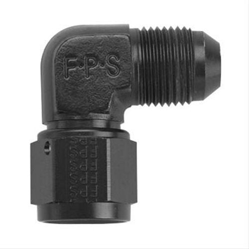 FRAGOLA 498101-BL #3 Female Swivel to Male 90 Degree Fitting Black