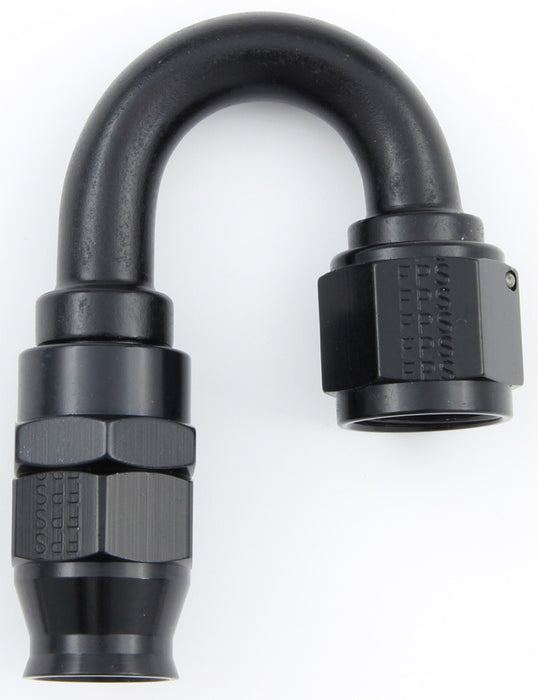 FRAGOLA 681808-BL Hose Fitting #8 180 Deg PTFE Black