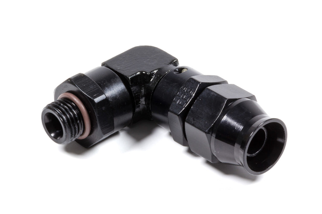 FRAGOLA 689707-BL Hose Fitting #8 90 Deg to #6 ORB PTFE Black