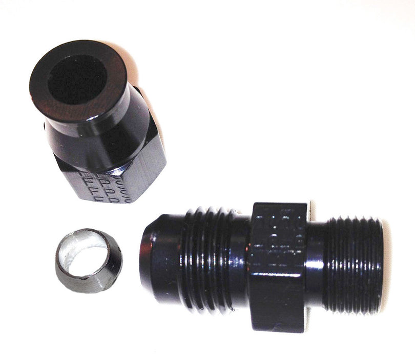 FRAGOLA 892004-BL 6AN Male to 1/4in Tube Adapter Fitting  Black