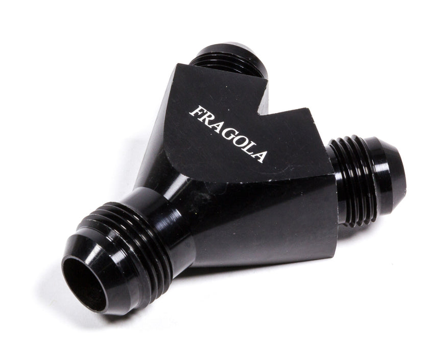 FRAGOLA 900611-BL Y-Fitting #10Male Inlet x #8 Male Outlets Black