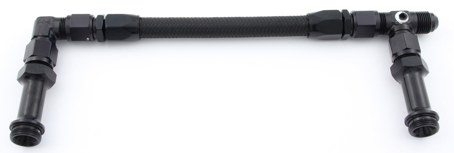 FRAGOLA 930005-BL #8 Fuel Line Kit 7/8-20 Dual Inlet 4500 Black