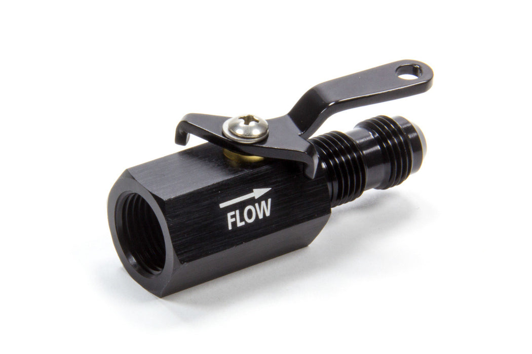 FRAGOLA 961006-BL #6 Shut off Valve Black Female Inlet/Male Outlet