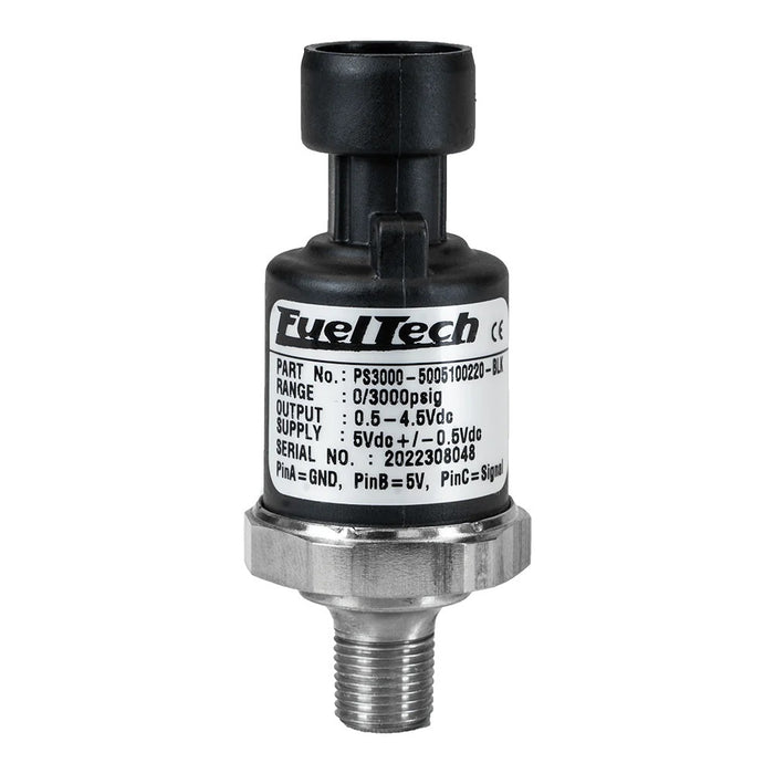 FUELTECH USA 5005100022-BLK 0-1500 PSI Pressure Sensor (Black Series)