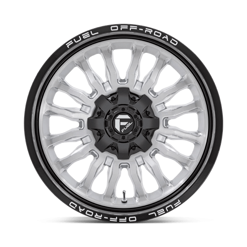 Fuel 1PC D79822001747 D798 22X10 8X170 SLVR-BRSH BLK-LP -18MM - Truck Part Superstore