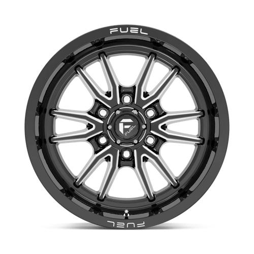 Fuel 1PC D76118909450 D761 18X9 6X120 G-BLK MILL 01MM - Truck Part Superstore