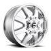 Fuel 1PC D53620828DF D536 20X8.25 8X6.5 CHR-PLATED 122MM - Truck Part Superstore