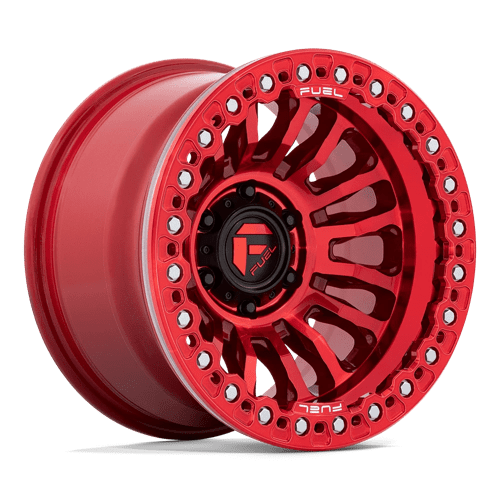 Fuel 1PC FC125QX17906838N D125 17X9 6X5.5 C-RED -38MM - Truck Part Superstore