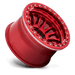 Fuel 1PC FC125QX17906838N D125 17X9 6X5.5 C-RED -38MM - Truck Part Superstore