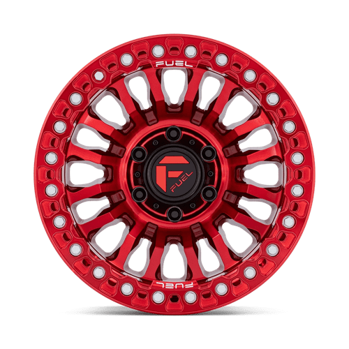 Fuel 1PC FC125QX17905038N D125 17X9 5X5.0 C-RED -38MM - Truck Part Superstore