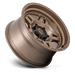 Fuel 1PC D80017857545 D800 17X8.5 5X5.0 MT-BRNZ -10MM - Truck Part Superstore