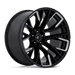Fuel 1PC D84922207547 D849 22X12 5X5.0 G-BLK-MILL -44MM - Truck Part Superstore