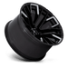 Fuel 1PC D84922207547 D849 22X12 5X5.0 G-BLK-MILL -44MM - Truck Part Superstore