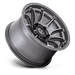 Fuel 1PC D79317907545 D793 17X9 5X5.0 MT-GNMTL -12MM - Truck Part Superstore