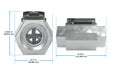 Turbine Flow Meter, Battery Powered Display, Aluminum Body for Solvents and Fuel - Truck Part Superstore