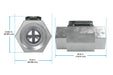 Turbine Flow Meter, Battery Powered Display, Aluminum Body for Solvents and Fuel - Truck Part Superstore