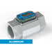 Turbine Flow Meter, Battery Powered Display, Aluminum Body for Solvents and Fuel - Truck Part Superstore