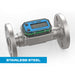 Turbine Flow Meter, Battery Powered Display, Stainless Steel Body for Petro Chem, Fuel, Water, and Solvents - Truck Part Superstore