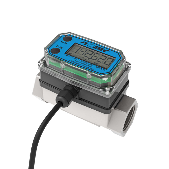 Turbine Flow Meter, Pulse Out, 4-20mA, Stainless Steel Body for Petro Chem, Water, and Solvents - Truck Part Superstore