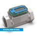 Turbine Flow Meter, Battery Powered Display, Stainless Steel Body for Petro Chem, Fuel, Water, and Solvents - Truck Part Superstore