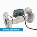 Turbine Flow Meter, Pulse Out, 4-20mA, Stainless Steel Body for Petro Chem, Water, and Solvents - Truck Part Superstore