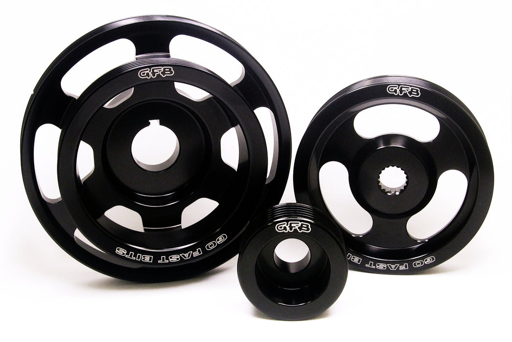 GO FAST BITS 2014 Pulley Kit 3pc Kit Underdrive Subaru 08-14